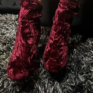 Red velvet heels!